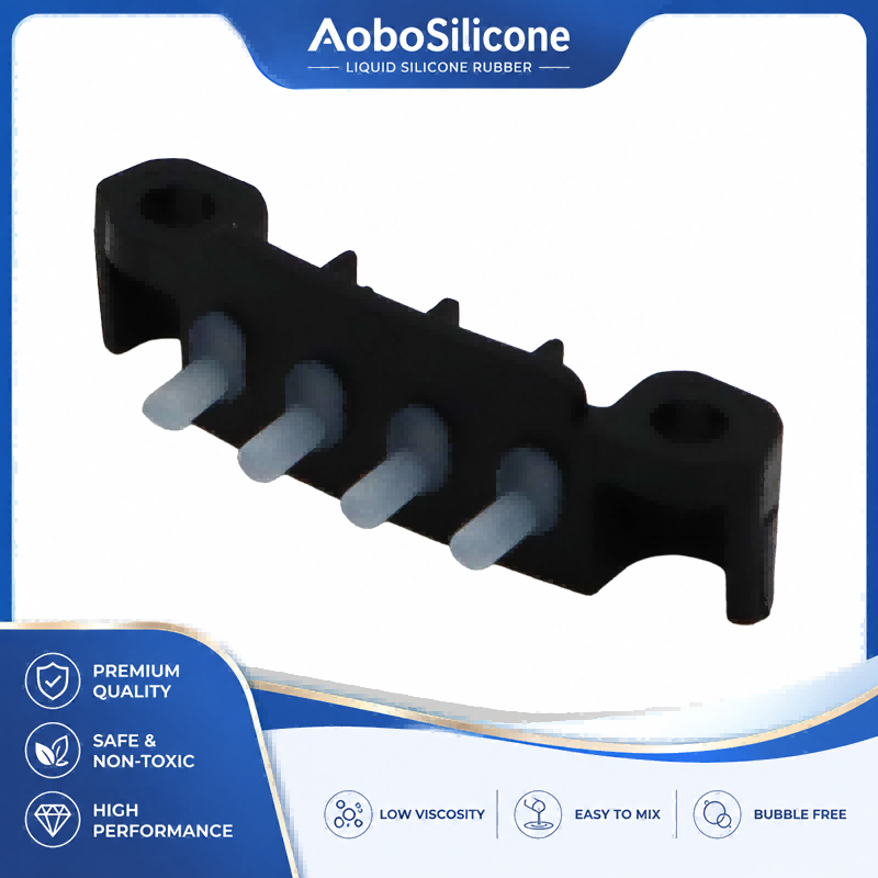 Conjunto de teclado sobremoldeado LSR con soporte de plástico