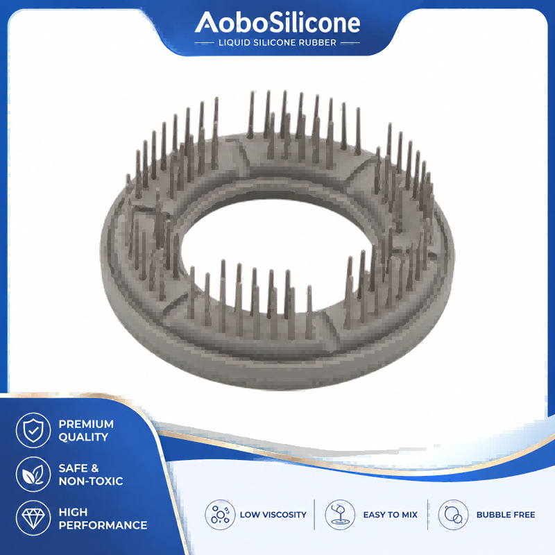 Anillo de silicona con cepillo de rodillo aspirador robot